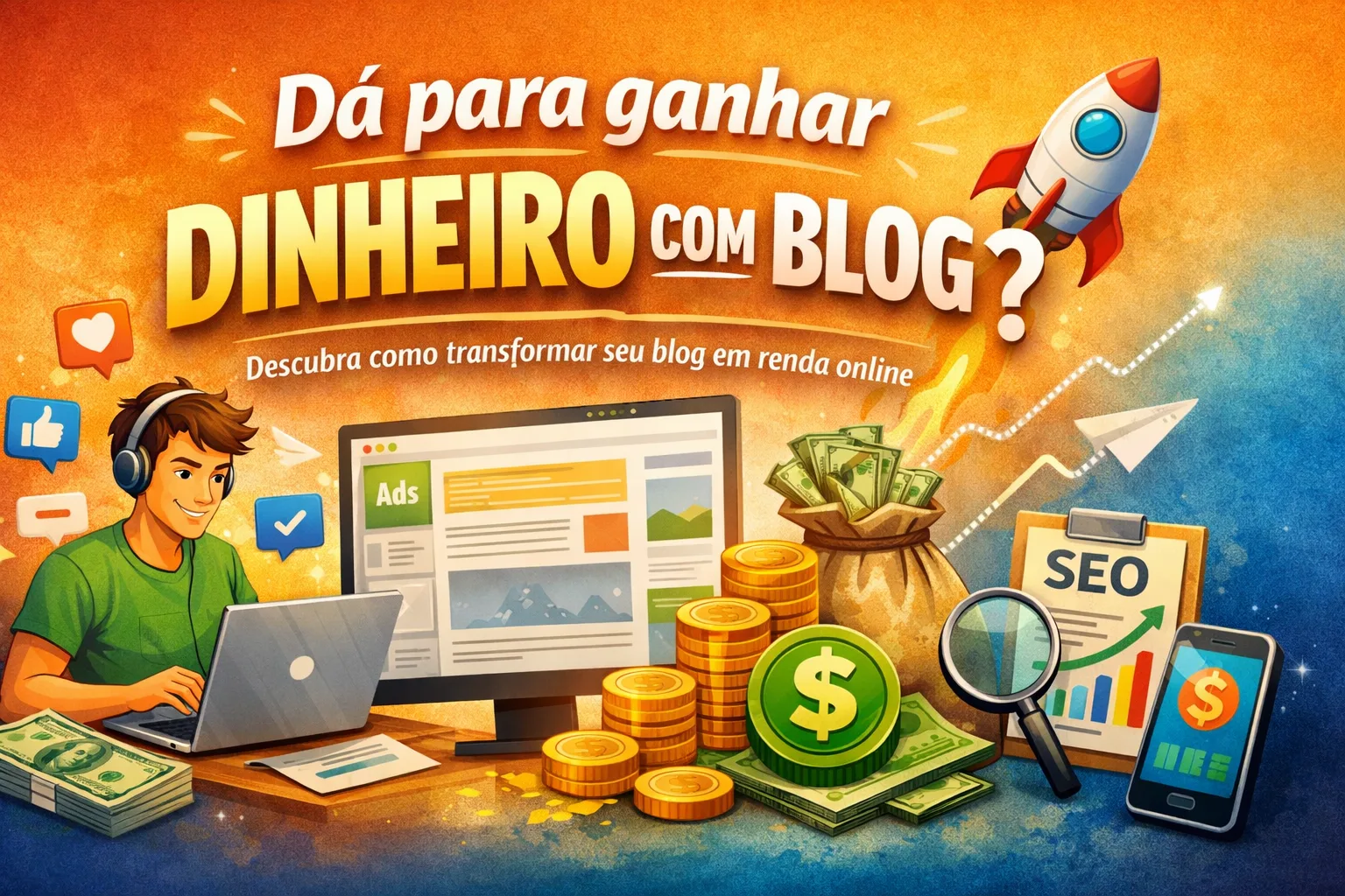 Dá para Ganhar Dinheiro com Blog