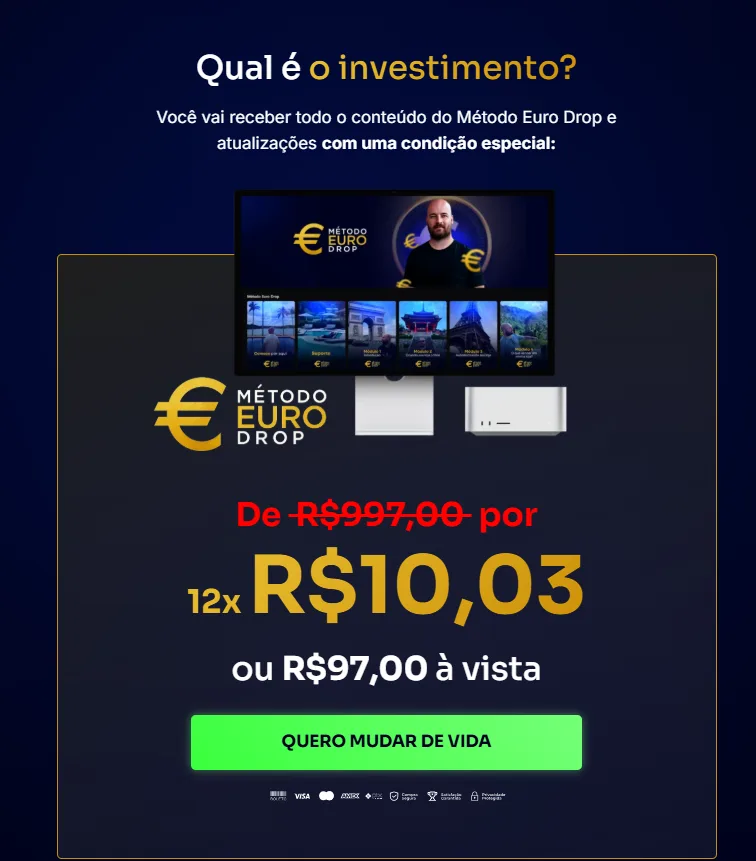 Método Euro Drop Raphael Mancini- Analise Completa do Curso