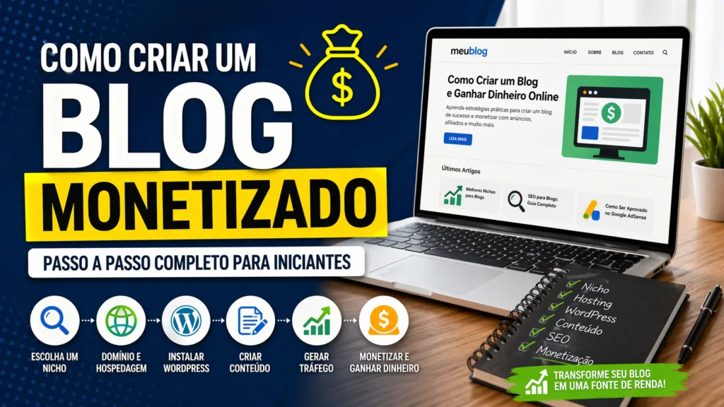 Como Criar um Blog Monetizado