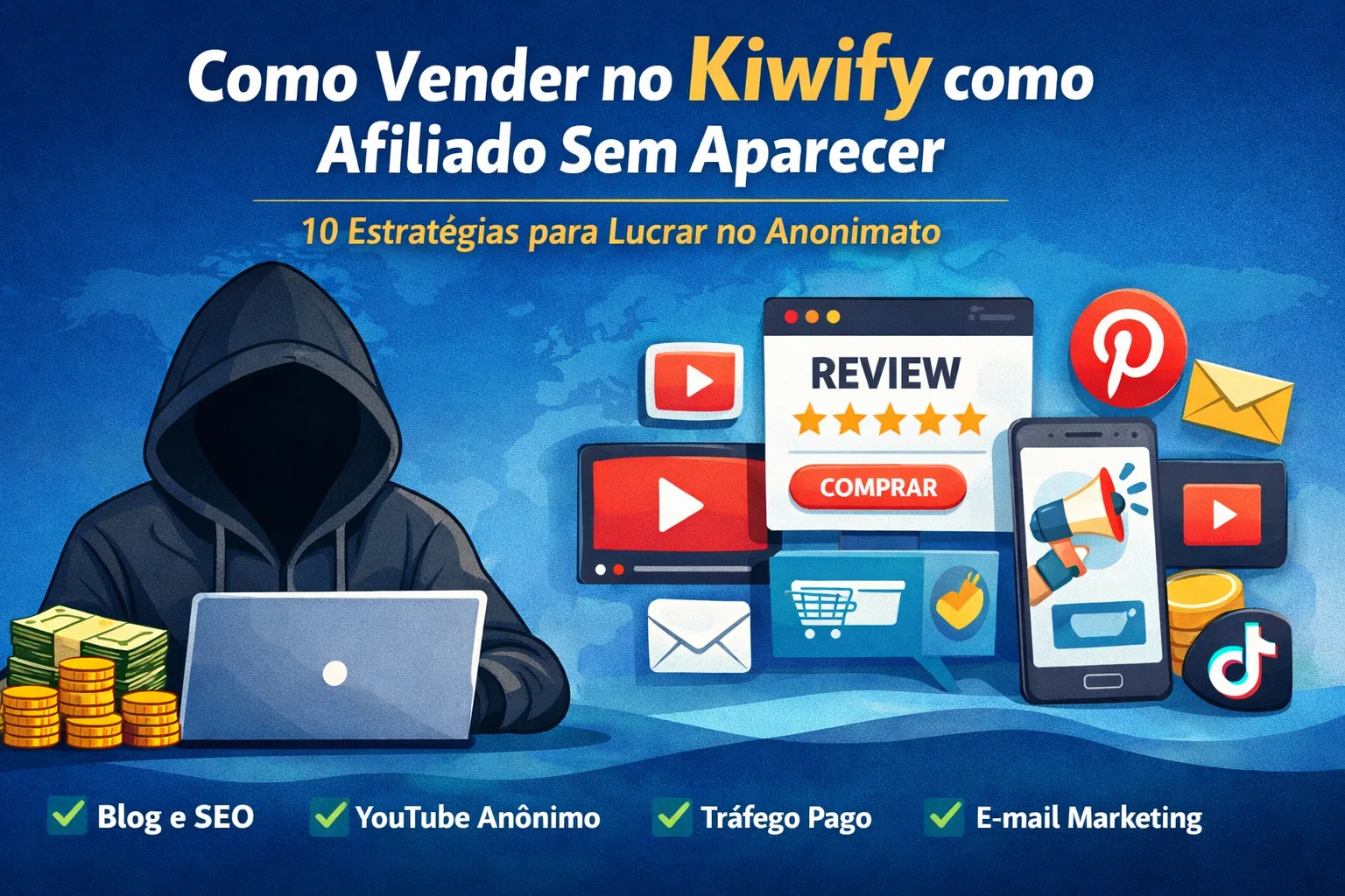 Como Vender no Kiwify como afiliado Sem Aparecer