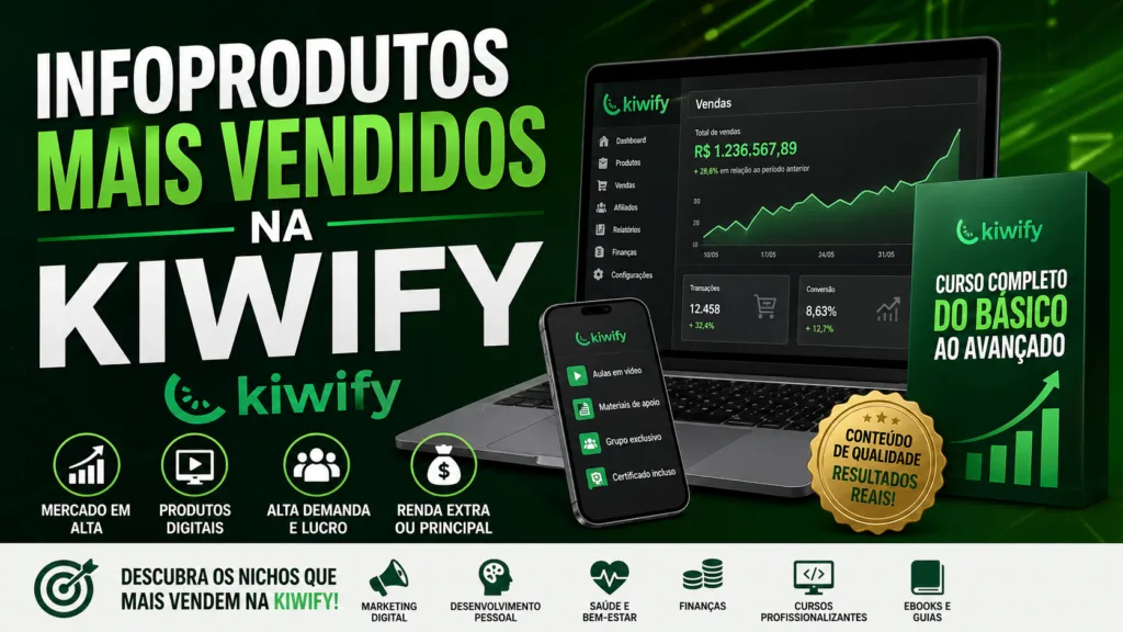 Infoprodutos Mais Vendidos na Kiwify