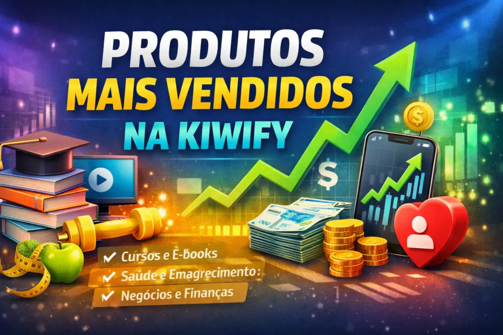 produtos mais vendidos na Kiwify